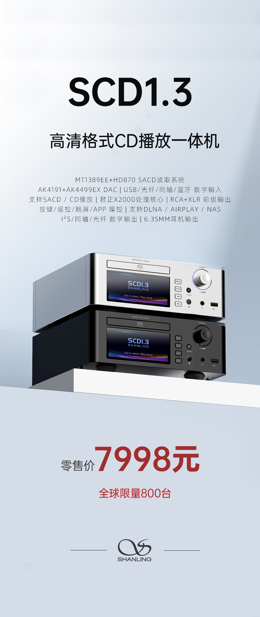 高清世界，，，由此开启 | SCD1.3 高清体式SACD播放机重磅上市